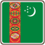 Turkmenistan Square Badge