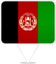 Afghanistan Square Pin