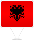 Albania Square Pin