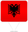 Albania Square Pin
