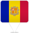 Andorra Square Pin