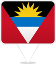 Antigua And Barbuda Square Pin