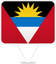 Antigua And Barbuda Square Pin