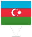 Azerbaijan Square Pin