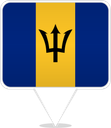 Barbados Square Pin
