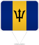 Barbados Square Pin