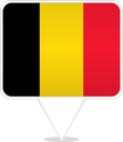 Belgium Square Pin