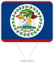 Belize Square Pin