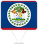 Belize Square Pin