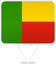 Benin Square Pin