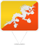 Bhutan Square Pin