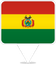 Bolivia Square Pin