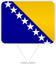 Bosnia And Herzegovina Square Pin