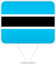 Botswana Square Pin