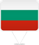 Bulgaria Square Pin