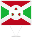 Burundi Square Pin