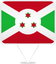 Burundi Square Pin