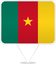 Cameroon Square Pin