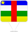 Central African Republic Square Pin