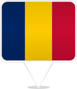 Chad Square Pin