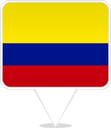 Colombia Square Pin