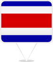 Costa Rica Square Pin