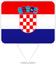 Croatia Square Pin