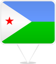 Djibouti Square Pin