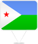Djibouti Square Pin