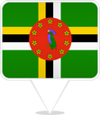 Dominica Square Pin