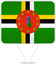 Dominica Square Pin