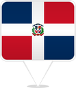 Dominican Republic Square Pin