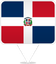 Dominican Republic Square Pin