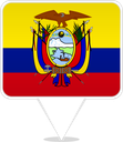Ecuador Square Pin