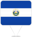 El Salvador Square Pin