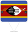 Eswatini Square Pin