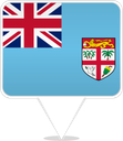 Fiji Square Pin