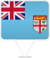 Fiji Square Pin