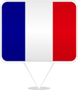 France Square Pin