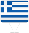 Greece Square Pin