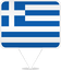 Greece Square Pin