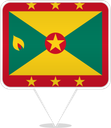 Grenada Square Pin