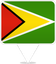 Guyana Square Pin