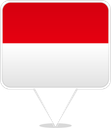 Indonesia Square Pin