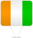 Ivory Coast Square Pin