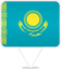 Kazakhstan Square Pin