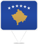 Kosovo Square Pin