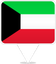 Kuwait Square Pin