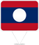Laos Square Pin