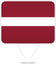 Latvia Square Pin